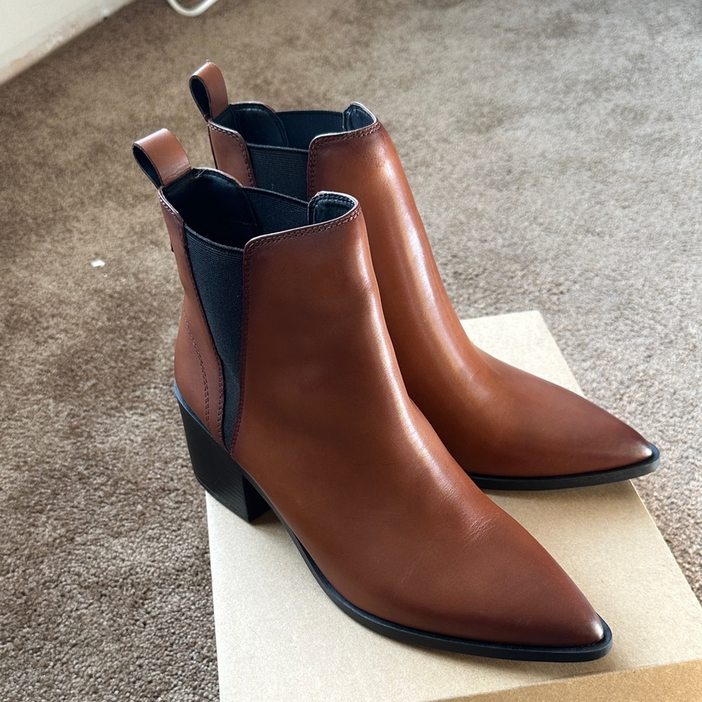Steve Madden Brown and Black Ankle Booties